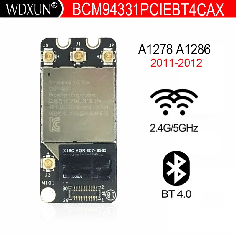 

Оригинальная Bluetooth 4.0 Wi-Fi карта для Macbook Pro A1278 A1286 2011 2012 года BCM94331PCIEBT4CAX Wi-Fi карта WLAN