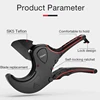 OUDISI PVC Pipe Cutter 36mm 42mm 64mm Aluminum Alloy Body Ratchet Scissors Tube Cutter PVC/PU/PP/PE Hose Cutting Hand Tools 6