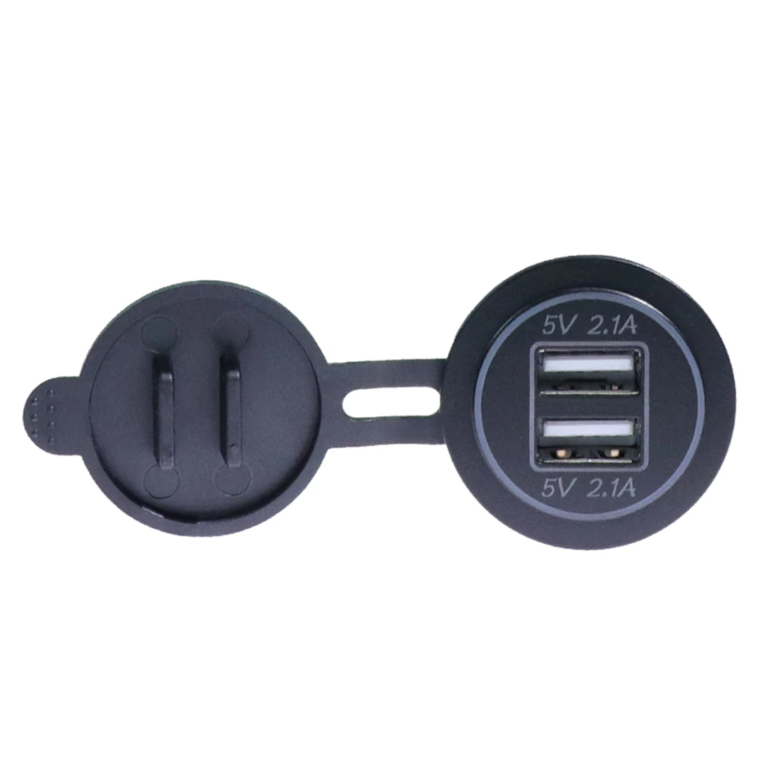 Автомобиля с двумя портами USB Зарядное устройство Крышка для мото Авто Грузовик ATV Лодка 12 V-24 V светодиодный двойной USB гнездо Зарядное устройство Мощность адаптер