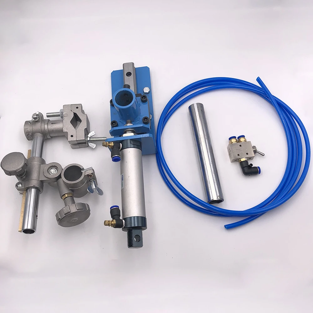 US $120.00 Pneumatic Cylinder Stroke Torch Holder Welding Turntable Accessories Clamp Holder Adjustable Welding Torch With Slide Rail