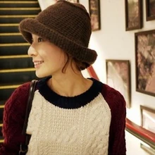 Панама берет стиль корейский Осень Зима теплые женские рыбацкие модели вязаная пряжа шляпа Удобная