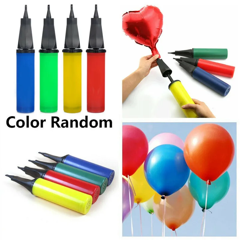 

Portable Plastic Balloon Pump Hand Held Air Inflator Dual Action Balloon Inflator Birthday Party Home Ballon Tool DIY