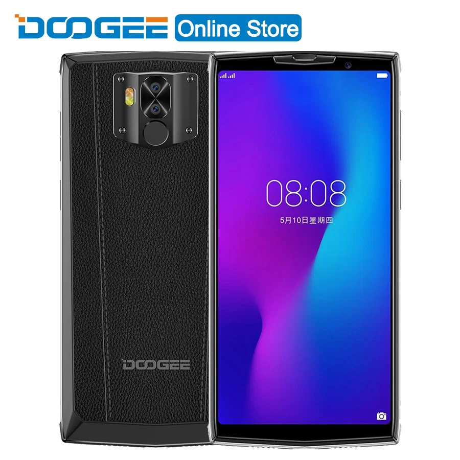 DOOGEE N100 мобильный телефон 10000 мАч батарея отпечатков пальцев 5,9 дюймов FHD+ Дисплей 21 МП камера MT6763 Восьмиядерный 4 Гб 64 Гб мобильный телефон 4G-LTE