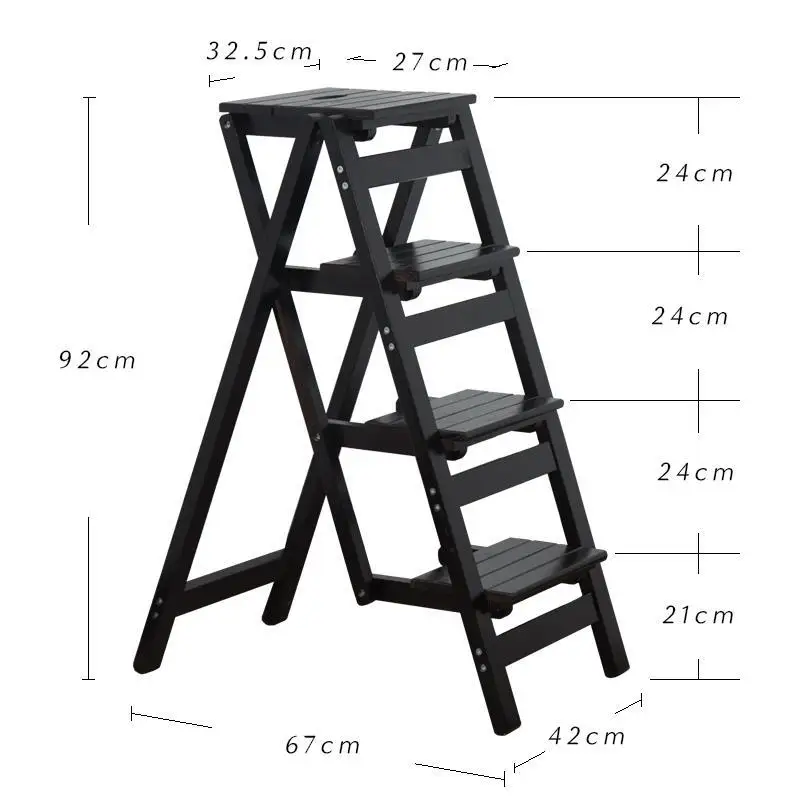 Marches tabrete Escalera для пожилых, для кухни, детей, ванной комнаты, складной деревянный стул-стремянка, стремянка, стул - Цвет: Version G