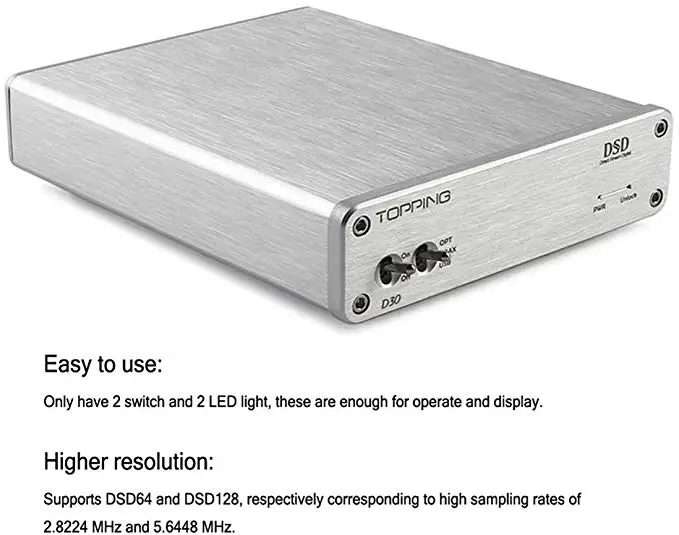 Topping D30 USB DAC аудио декодер портативный декодированный Hifi аудио усилитель DSD DAC Amp XMOS усилители