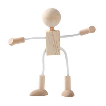 

Wooden Manikin Jointed Doll Model Home Figurines Miniatures Decor Painting Artist Drawing Sketch Mannequin