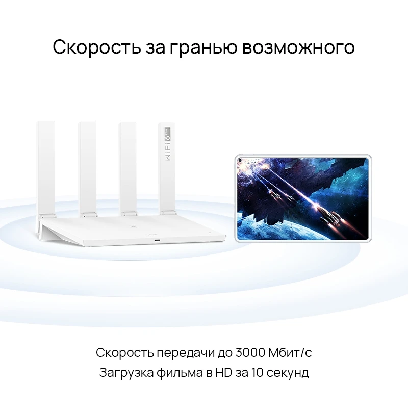 Роутер HUAWEI AX3 | 2 ядра WiFi 6G Plus управление ением 3000 Мбит/с [Ростест Доставка от дней
