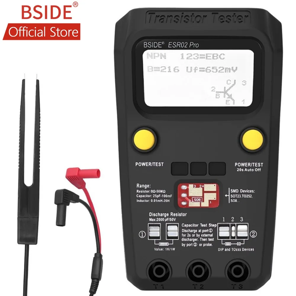 Цифровой транзистор ESR02PRO SMD компоненты тестовый мультиметр емкость диод Триод