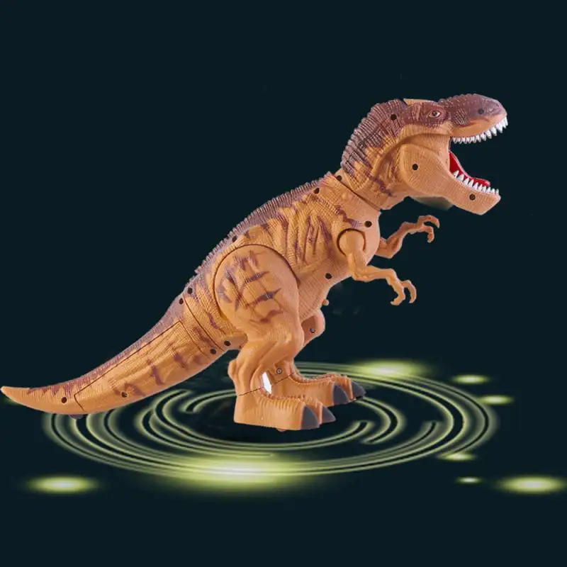 Большой размер ходьба Электрический динозавр Робот Игрушки укладка яйцо ходьба звуковые модели игрушки для детей подарок