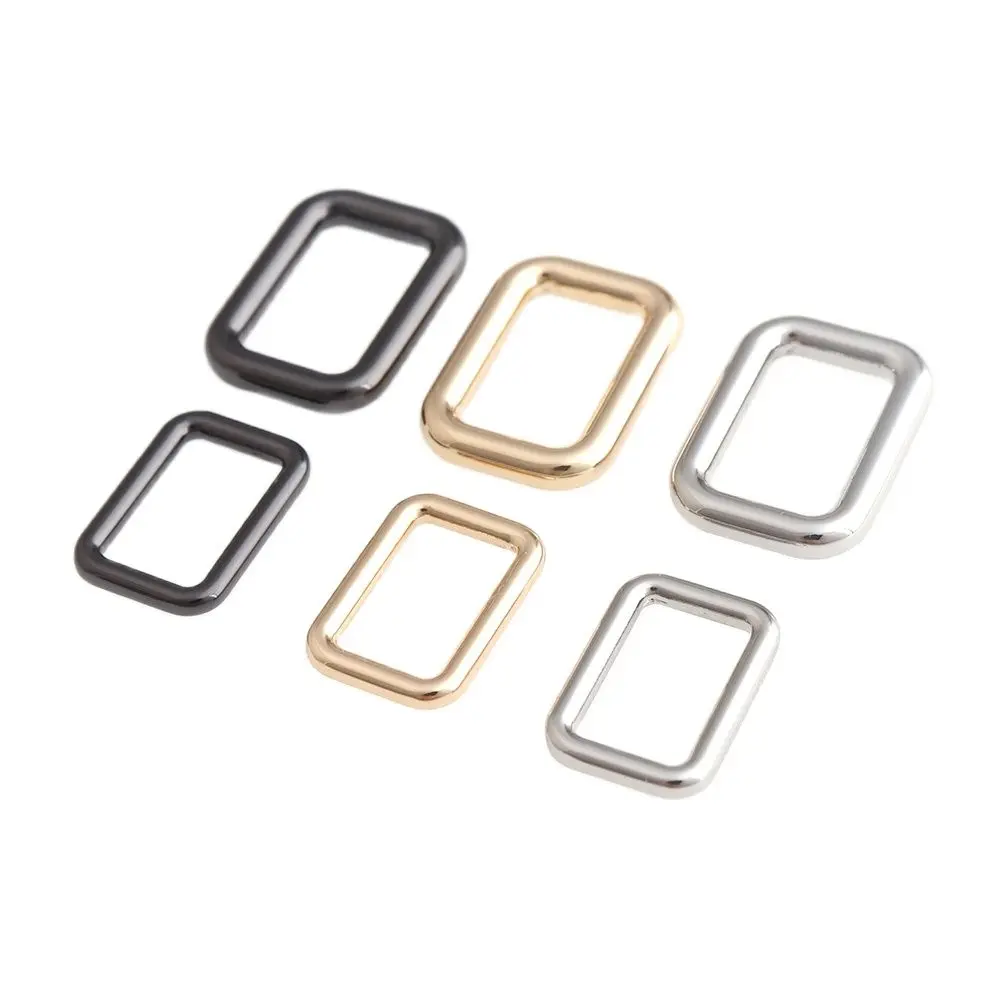 50pcs 13mm 15mm Square buckle Alloy Rectangle Loop D Ring Buckle Clasp for Handbag Bag Purse Strap Belt Web Accessories | Дом и сад