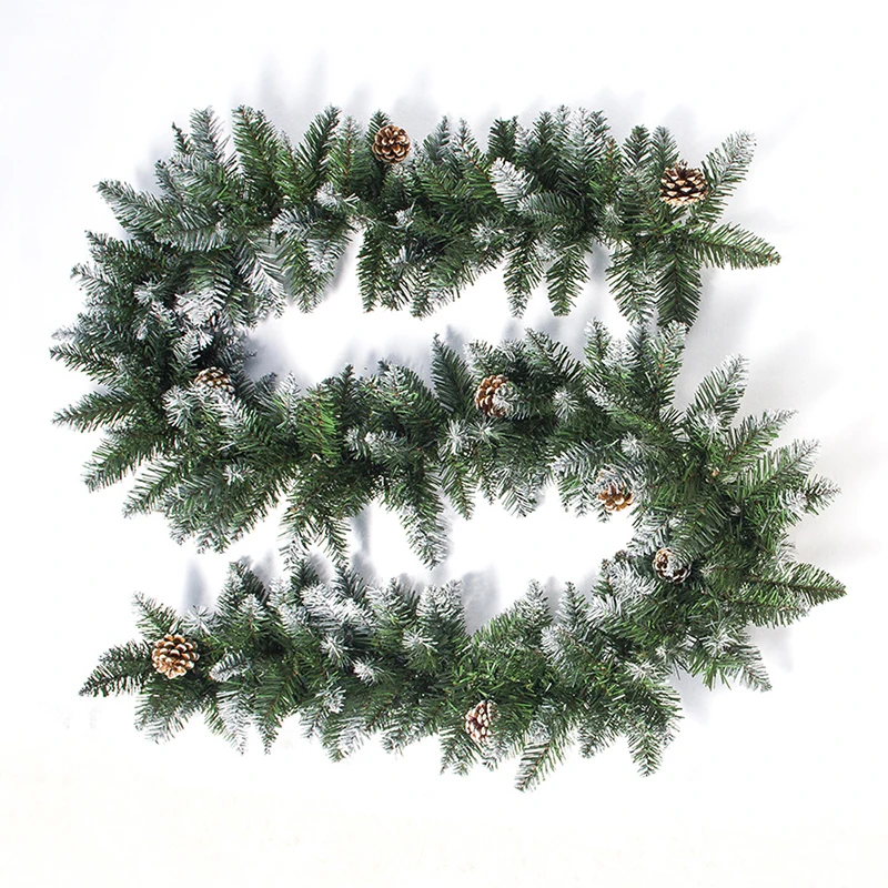 

2.7m Christmas Party Wreath Rattan Artificial Pine Garland Decoration Ornaments