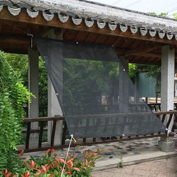 

Black Sunshade Net Sun Shelter Square Awning Sun Sail Flower Cover Balcony Safty Decoration Accessories Family Garden Shade