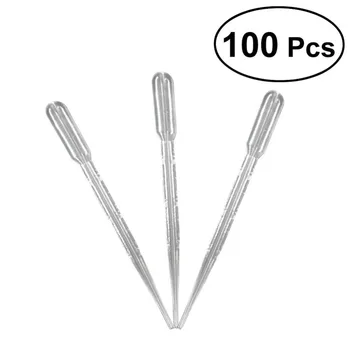 

100pcs 3 ml Disposable Plastic Transfer Pipette Graduated Droppers Essential Oils Pipettes