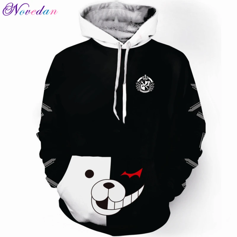 Novedan Anime Danganronpa Monokuma Cosplay Costume Unisex Hoodie Sweatshirt Hooded Black White Bear Long Sleeve Daily Casual Coat Jacket -Zentai shop online H755d3c1abb3d4989b0f5fc835d056428X.jpg