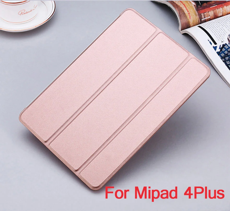 pink mipad 4 plus Mi pad 4 чехол из искусственной кожи ультра тонкий чехол для Xiao mi pad 1 2 3 mi Pad 4 Plus mi pad1 mi pad2 mi pad3 задняя смарт-крышка защитная - Цвет: pink mipad 4 plus