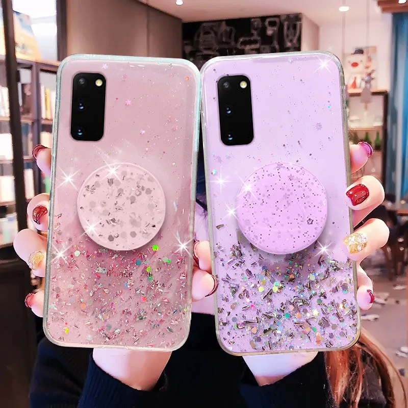 Блестящий блестящий чехол для Samsung Galaxy S20 Plus Ultra S10 Lite S10E S9 S8 J4 J6 J2 J5 J7 Prime с
