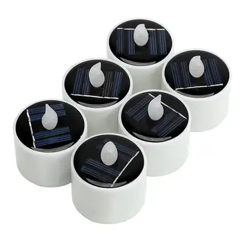 

LED Tealight Candles Lamp Candles Light Creative Romantic Votive Solar Yellow Flameless Christmas Decor Home Wedding Electronic