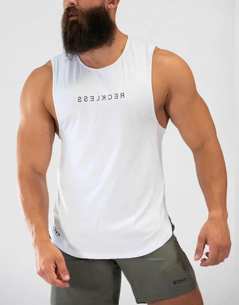 Мышцы летом Для мужчин спортивные Фитнес Slim Fit братьев натуральный хлопок с принтом в европейском и американском стиле, платье-майка без рукавов