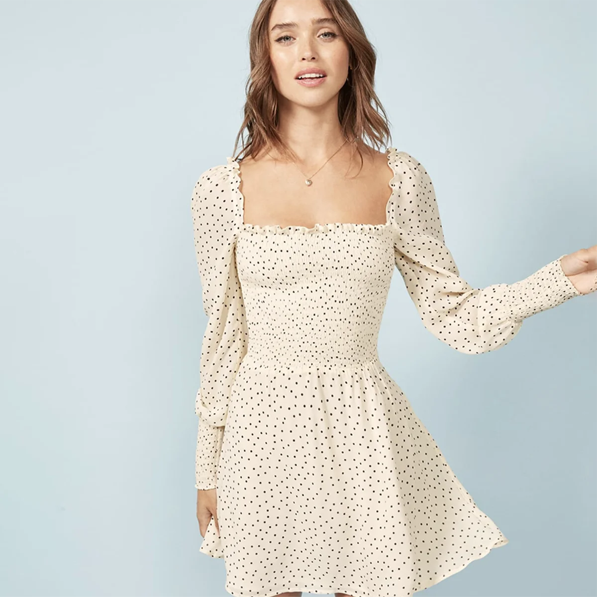 puff sleeve summer dress