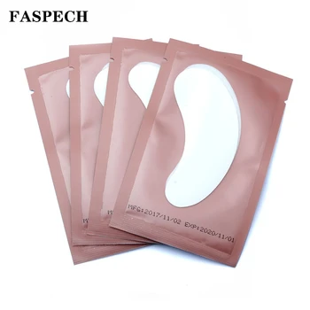 

100 Pairs Pink Eyelash Patches Under Eye Pads Hydrogel Tips Sticker Wraps Paper Patches for Eyelash Extension Makeup Tools