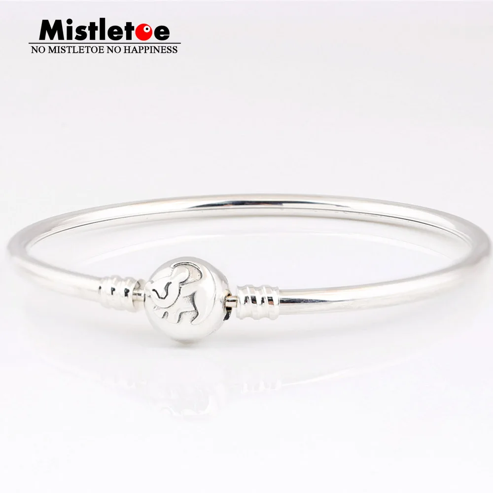 

Mistletoe 925 Sterling Silver Have no name Bangle Bracelet Eurpeon Jewelry