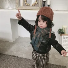 Корейский шерстяной Хлопковый вязаный плед, мягкий теплый осенне-зимний толстый детский шали для девочек и мальчиков, шарфы, аксессуары-LHC