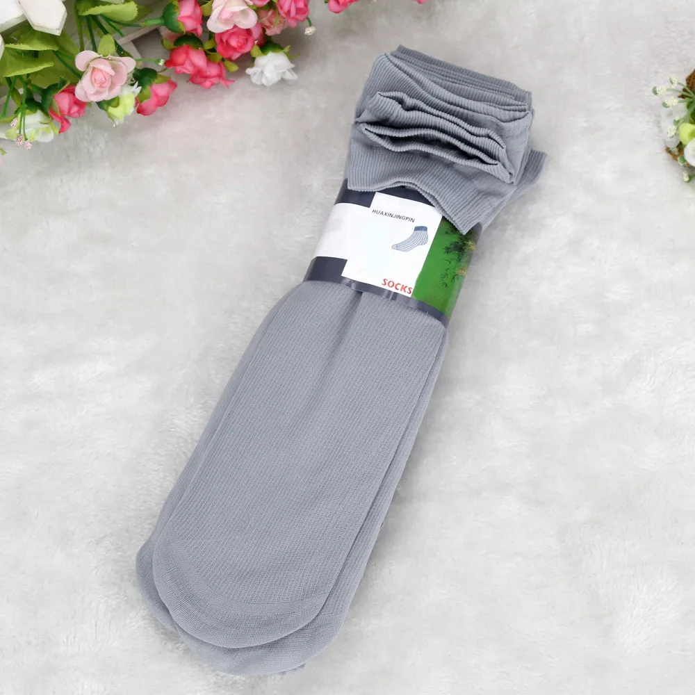 10 пар черных носков мужские ультратонкие эластичные шелковистые короткие шелковые чулки из бамбукового волокна подарок для мужчин Популярные Повседневные носки