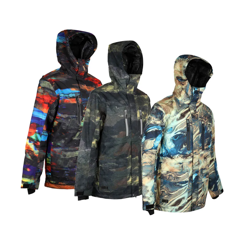 

Men's Mountain Waterproof Ski Jacket Windproof Rain Coat Thermal Skisuit Snowsuit Camouflage