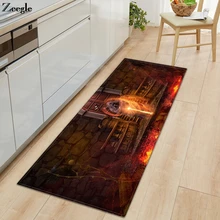 Long Rectangle Carpet Bedroom Home Entrance Hallway Carpet Flannel Living Room Floor Rug Bedroom Doormat Flannel Sofa Foot Mat