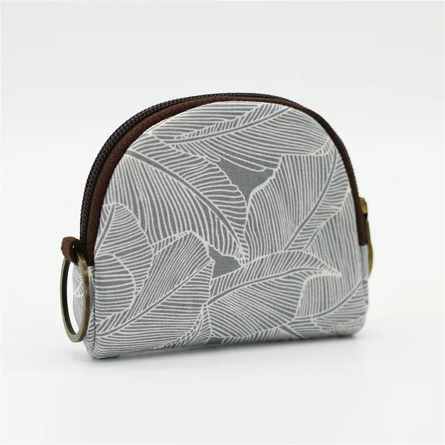 Women Leaf Large Screen Mobile Phone Bag  Capacity Canvas Messenger Bag Ladies Shoulder Bag coin purse