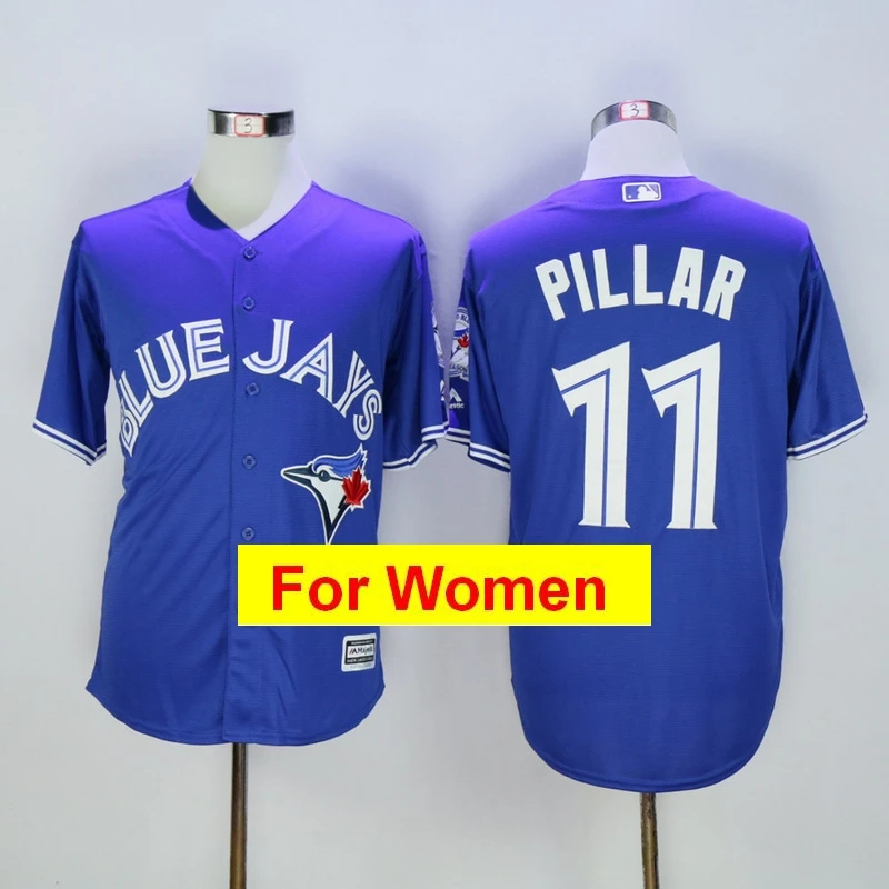 Женщины Toronto rovo Alomar Джош Дональдсон Маркус стровумен Джо Картер Кевин Pillar FLEX& Cool базовый игрок Джерси - Цвет: Многоцветный