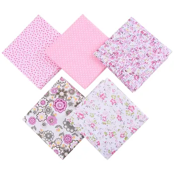 

5pcs 50*50cm Children's Baby Pink Print Handkerchief New Diy Hand-sewn Cotton Children's Saliva Towel Baby Accessories 2020#Z