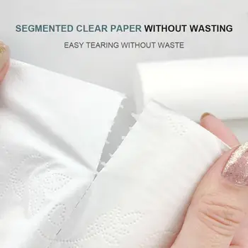 

10 Rolls Of Toilet Paper Toilet Paper White Toilet Paper Native Wood Pulp Natural Roll Paper Kitchen Accessories