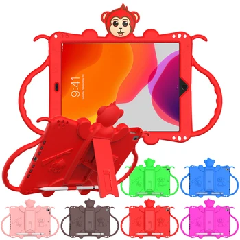 

Monkey Cartoon Silicone Case For iPad Mini 1/2/3/4/5/2019 7.9 inch Case For Kids Rugged Shockproof Hanle Stand Protective Cover
