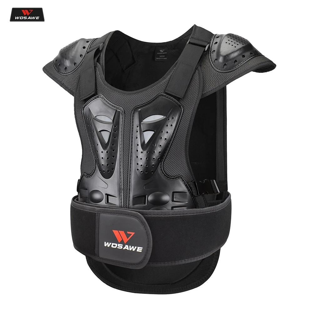 Армированный мотоциклетный жилет WOSAWE защитная нагрудная жилетка для гонок езды