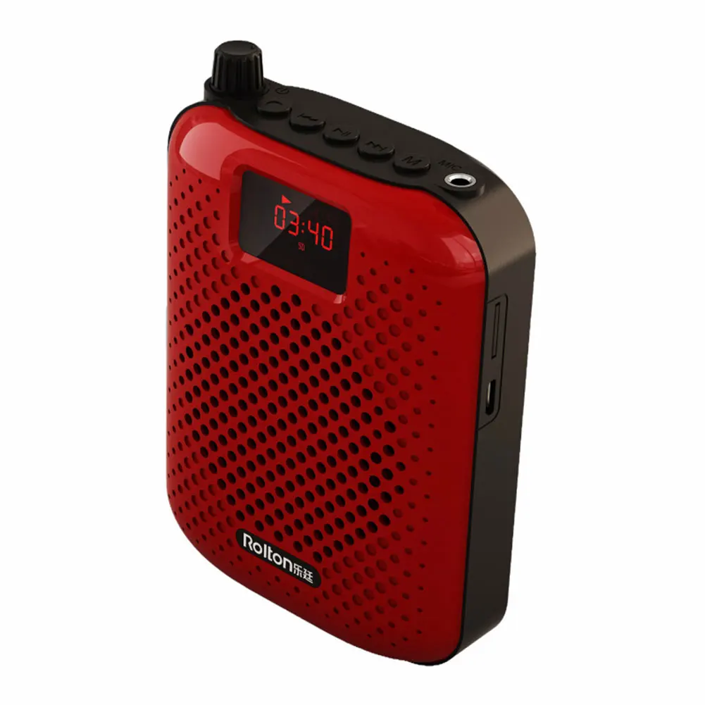 Тренеры портативный микрофон usb зарядка проводной усилитель голоса обучающий громкоговоритель Bluetooth руководство супер мощность прочный - Цвет: Красный