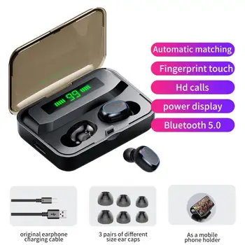

A2 TWS Bluetooth 5.0 Wireless Waterproof Smart Touchs Stereo Earphones with Mic for Xiaomi/Samsung/Apple/HUAWEI/OPPO/Lenovo