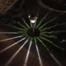 Солнечный свет на открытом воздухе Газон светодиодный супер яркий Солнечный сад светильники из нержавеющей стали декоративные Ландшафтные лампы на солнечных батареях