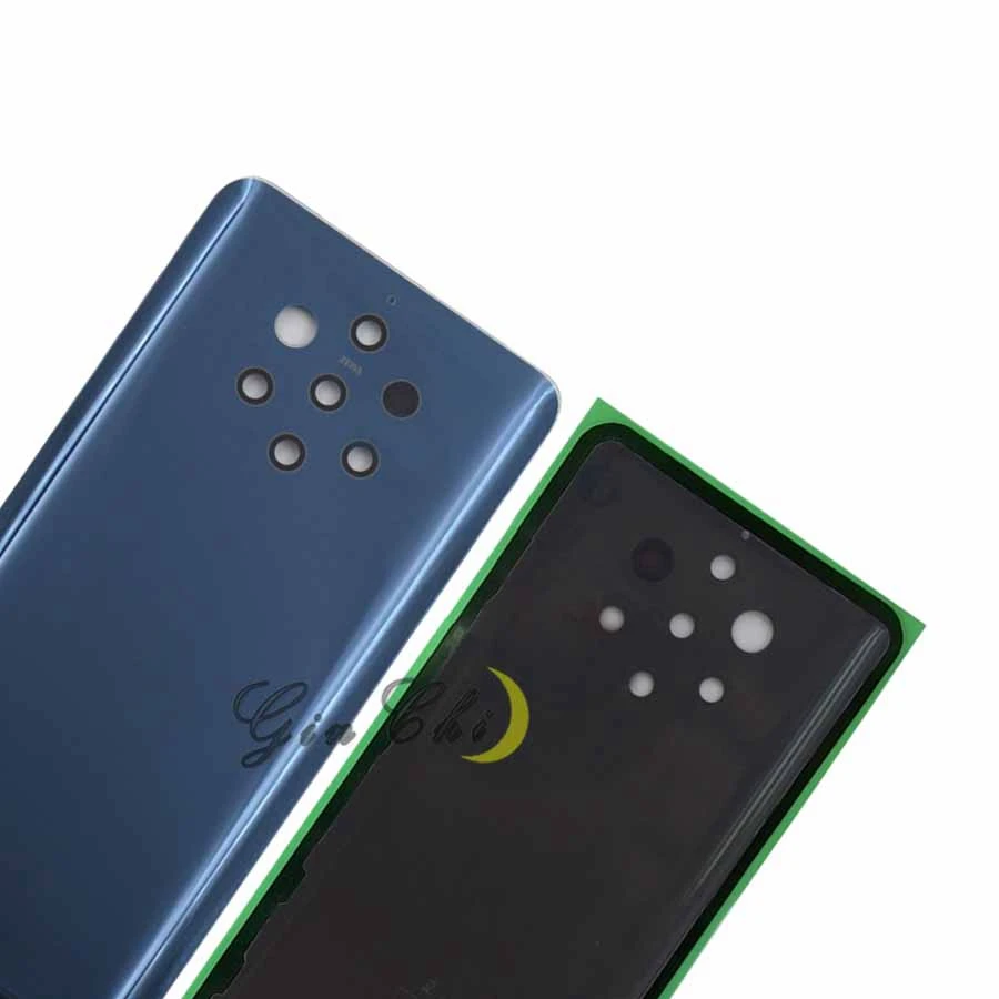 Для Nokia 9 PureView задняя крышка батарейного отсека Дверь Задняя стеклянная корпус чехол для Nokia 9 Крышка батарейного отсека чехол с логотипом