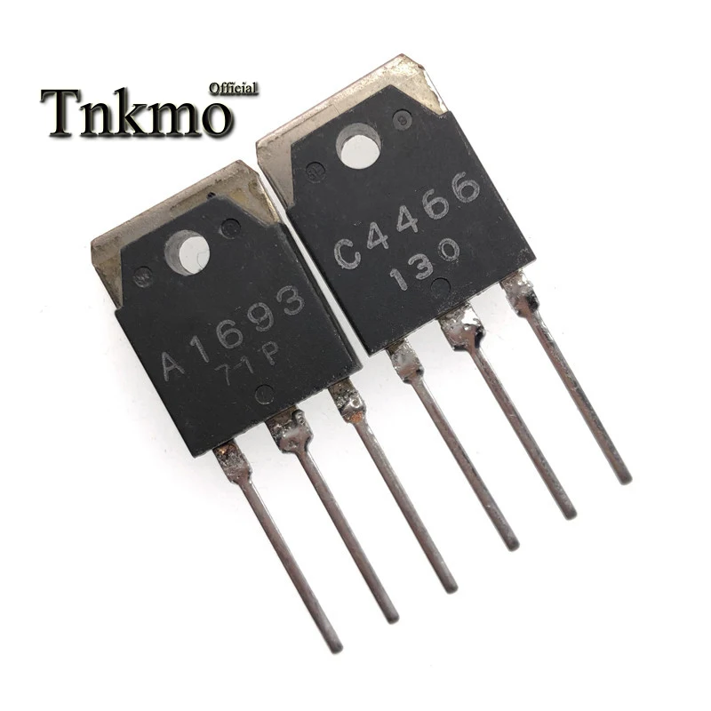 10 пар кремниевый транзистор PNP + NPN Epitaxial плоскостный 2SA1693 A1693 2SC4466 C4466 TO3P |