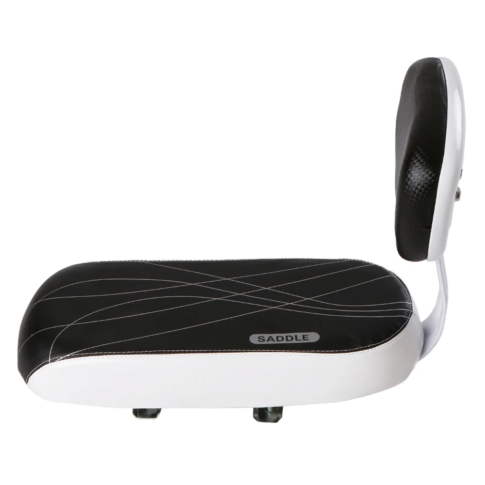 Selle De Vélo Cuir PU 28cm – Coussin Antivol Pour Bicyclette Fixie / Piste