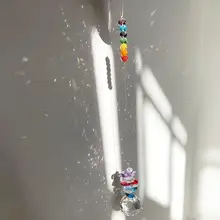 Чакра солнцезащитный Ловец 30 мм прозрачный хрустальный шар Призма Радуга восьмиугольник украшения-бисер Висячие солнечные Ловец, домашний сад деко