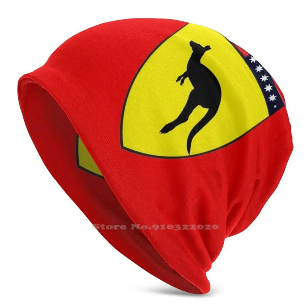 Prancing Roo Knitted Beanie Hat Sports Hedging Cap Horse Kangaroo Australia Austria Holden Ute | Аксессуары для одежды