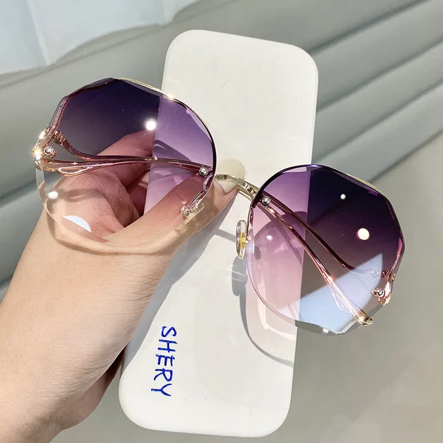 Lunett Sunglasses Brand | Glasses Lunett | Soleils - 2023 Rimless  Sunglasses Fashion - Aliexpress