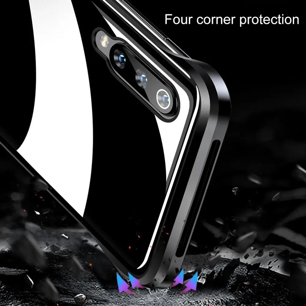 OATSBASF металлический чехол из закаленного стекла для телефона Xiaomi Mi 9 простой