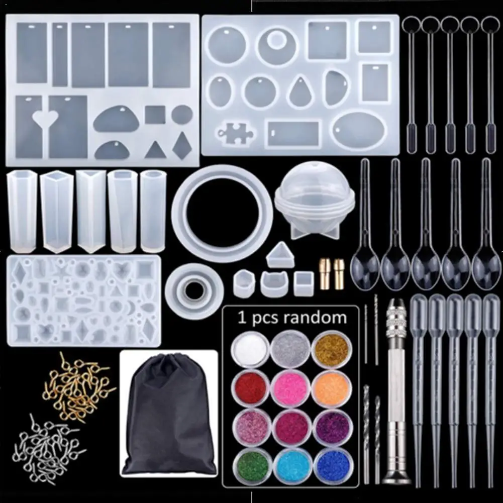 

Silicone DIY Handmade Casting Molds Making Jewelry Trays Craft Pendant Tool Jewelry Craft Making Mould Q8L7