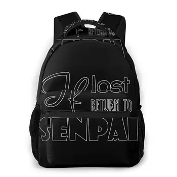 

If Lost Return To Senpai Travel Backpacks 2020 kyoukai no kanata Shoulder Bags