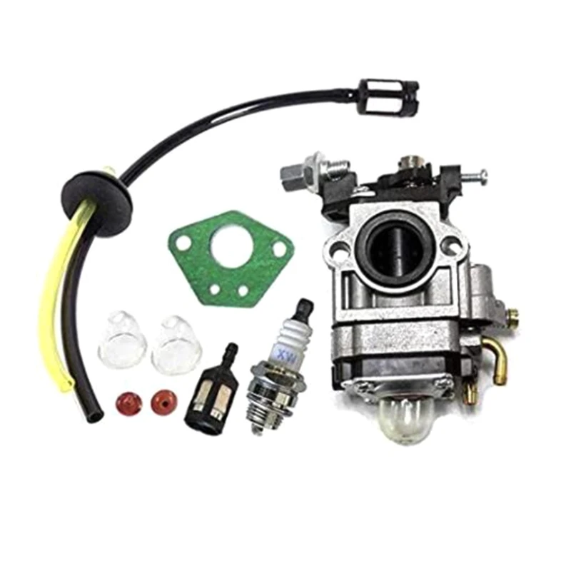 

Carburettor Kit for 52cc 49cc 43cc Brush Cutter with Seal Hose Spark Plug Petrol 6XDD