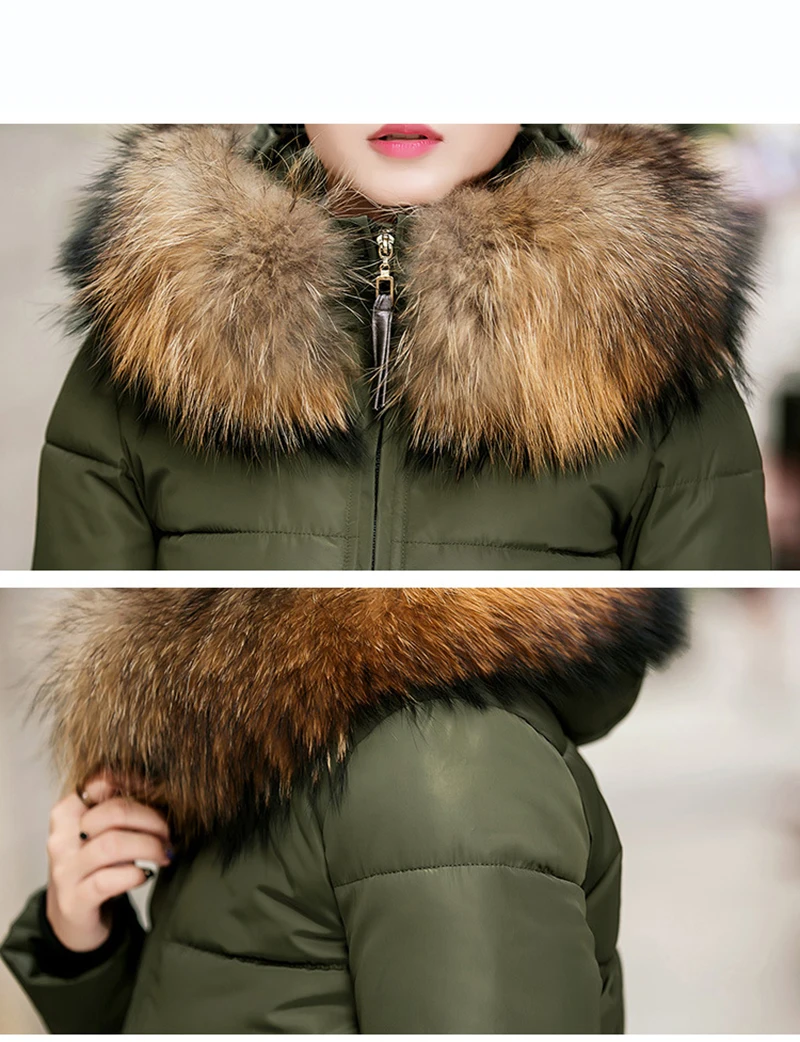 Толстая Женская куртка зимняя Корейская парка с длинным капюшоном harakuju теплые пальто и куртки Женское длинное пальто верхняя одежда женская BJT574