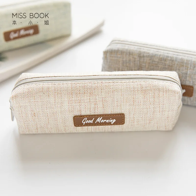 

This Young LADY'S Simple INS Japanese Style And Wind Pencil Case Korean-style Hipster Pencil Case Student Large-Volume Stationer